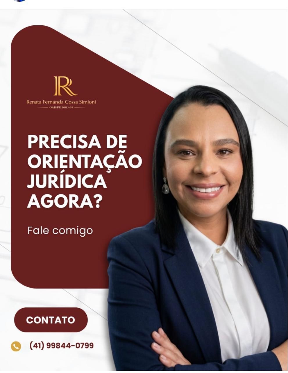 Orientação jurídica com Renata Fernanda Cossa Simioni